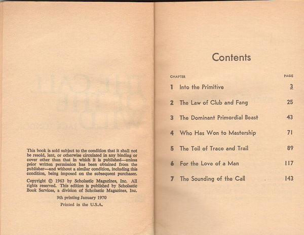 The Call of the Wild by Jack London Vintage 1970s Children's Paperback Book T 350 - Avid Vintage
