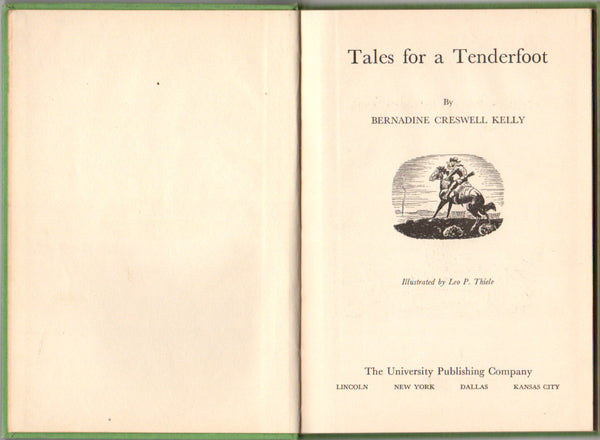 Tales For A Tenderfoot Vintage 1950s Children's Book by Bernadine Creswell Kelly - Avid Vintage
