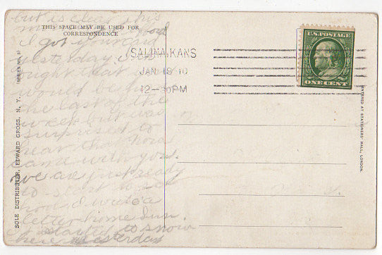 Vintage 1900s Howard Chandler Christy Victorian Postcard Plea for Abitration - Avid Vintage