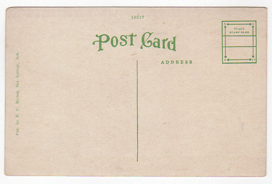Vintage 1920s Arkansas Postcard Buckstaff Baths Building Exterior Hot Springs Ark F C Boving Unused - Avid Vintage