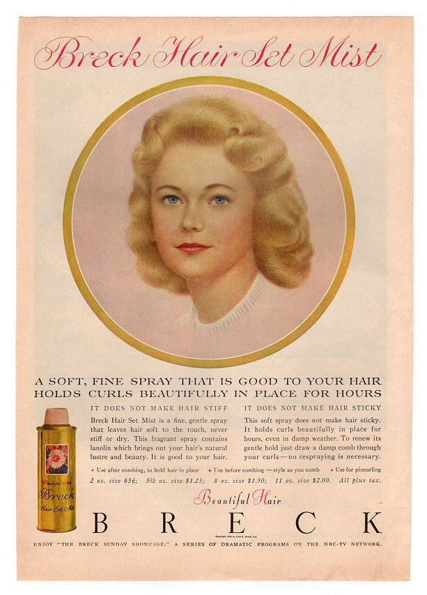 Vintage 1960 Oneida Dinnerware Melamine Plate Magazine Print Ad Breck Hair Spray Advertisement - Avid Vintage