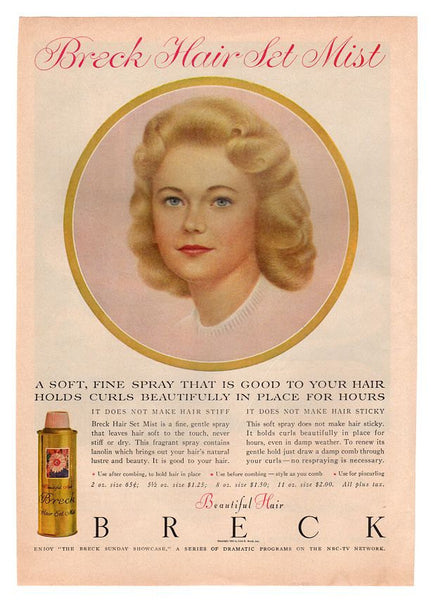 Vintage 1960 Oneida Dinnerware Melamine Plate Magazine Print Ad Breck Hair Spray Advertisement - Avid Vintage