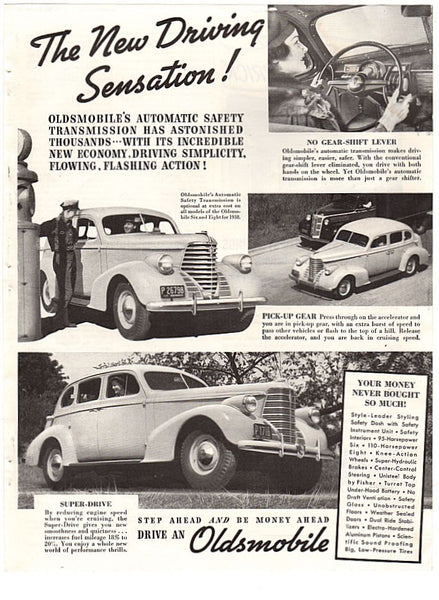 Vintage 1938 Oldsmobile Magazine Print Ad Paper Advertising Service Station Attendant - Avid Vintage