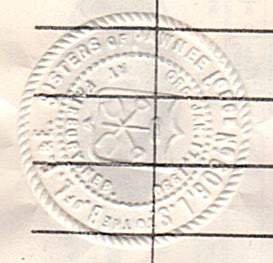 Vintage Nebraska Seal Press Sisters of Pawnee Lodge Brotherhood of Locomotive Firemen - Avid Vintage