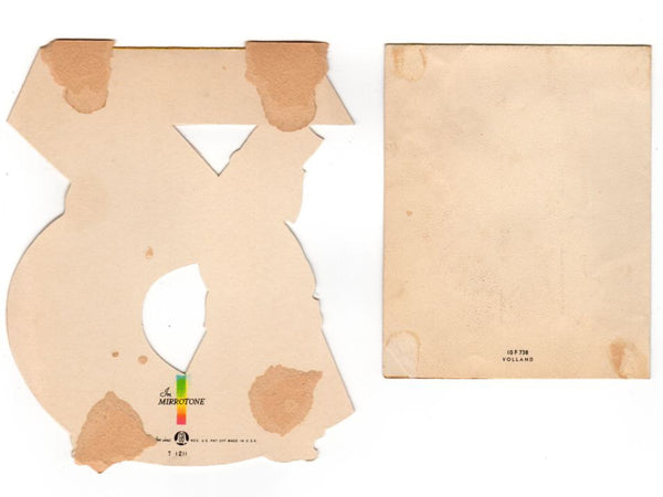 Vintage 1950s Three Year Old Birthday Cards Lot of 2 Rocking Horse Kitten Volland - Avid Vintage