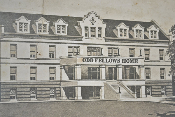Odd Fellows IOOF Home York Nebraska Antique Photo Jackman Photograph I P Gage Grand Secretary - Avid Vintage
