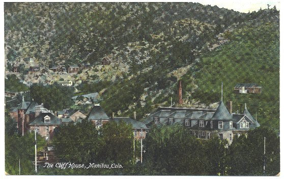 The Cliff House Vintage Manitou Colorado 1910s Travel Postcard - Avid Vintage