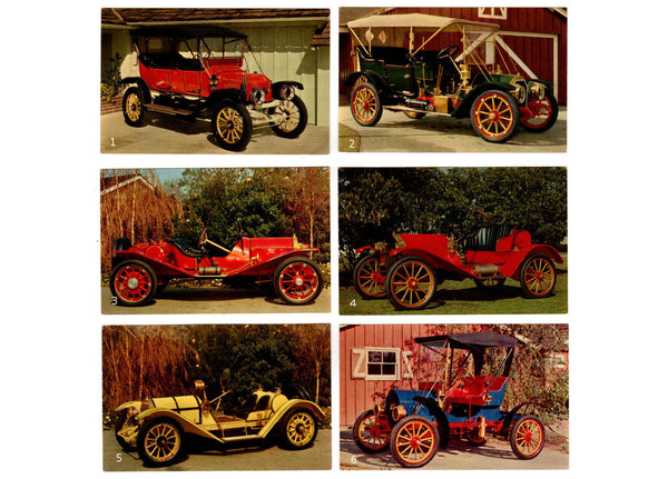 Antique Car Advertising Postcards Unused Lot of 6 Jim Lewis Pontiac Belleville, Kansas - Avid Vintage