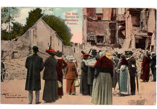 War Scenes in Northern France Vintage WWI Military Postcard W.C.A. Series 145 - Avid Vintage