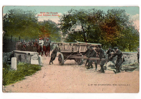 Vintage 1910s World War 1 Military Postcard French and Belgian Armies  W.C.A. Series 145 Number 18 - Avid Vintage