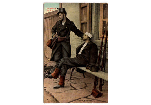 Vintage World War One Postcard Realities of War Wounded Belgian Soldier W.C.A. Series 145 Number 3 - Avid Vintage