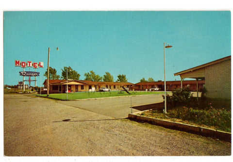 Vintage Motel Ranger El Reno Oklahoma Postcard 1960s Roadside America Highway 66 and 81 Unused - Avid Vintage