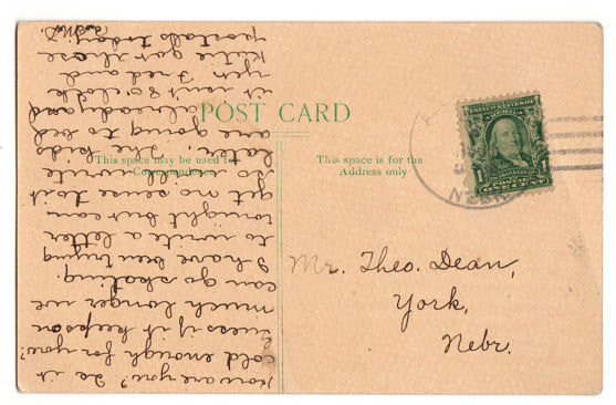 Vintage Fairbury Nebraska Postcard Baptist Church A V Pease and Co 1900s Town View - Avid Vintage