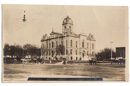 Vintage 1910s Fairbury Nebraska Courthouse Real Photo Postcard Downtown View - Avid Vintage