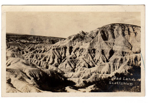 Vintage 1930s Nebraska Badlands Real Photo Postcard Scottsbluff NE RPPC - Avid Vintage
