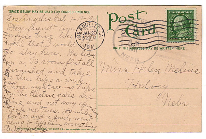 Vintage 1910s Postcard Palm Walk Eastlake Park (Now Lincoln Park) Los Angeles California - Avid Vintage