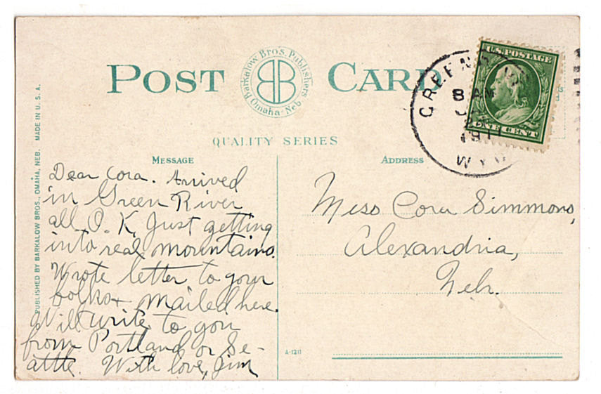 Vintage Postcard Granite Canyon Sherman Hill Wyoming Union Pacific Railroad - Avid Vintage