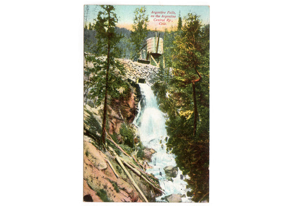 Vintage 1910s Argentine Falls on the Argentine Central Railway Colorado Postcard - Avid Vintage