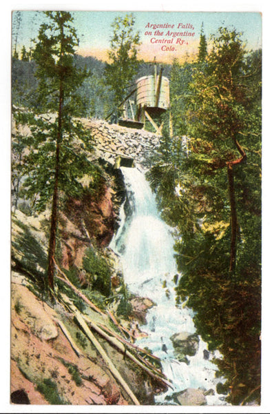 Vintage 1910s Argentine Falls on the Argentine Central Railway Colorado Postcard - Avid Vintage