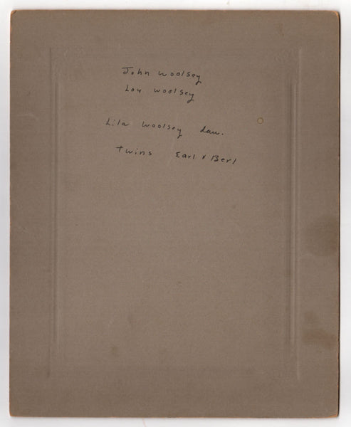 Woolsey Family 1900's Antique Mounted Photo Twin Boys Drug Store Interior Hubbell Nebraska - Avid Vintage