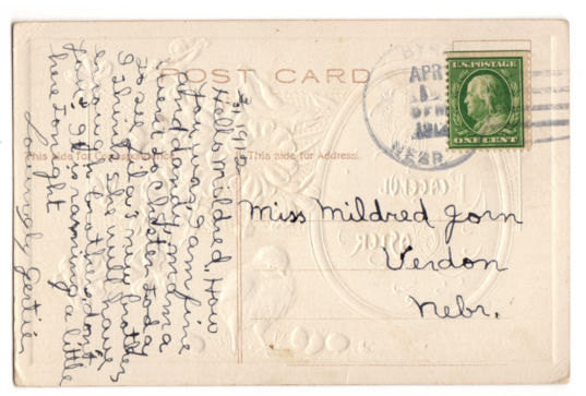 Vintage Floral Easter Greetings Postcard P Sander 1910s Paper Ephemera - Avid Vintage