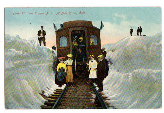 Vintage 1910s Moffat Road Colorado Postcard Rollins Pass - Avid Vintage