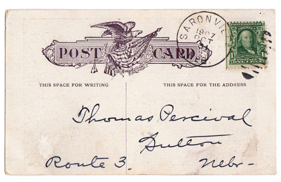 Vintage 1900s Christmas Tree Postcard Victorian Parlor 1907 J L Sundean - Avid Vintage