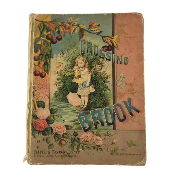 Antique Children's Book Crossing The Brook 1885 Dunham Hardcover