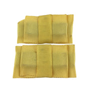 Vintage Yellow Grosgrain Ribbon Shoe Clips Embellishments - Avid Vintage