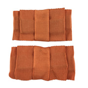 Vintage Orange Grosgrain Ribbon Shoe Clips Embellishments - Avid Vintage