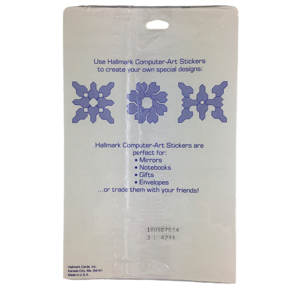 Vintage 1984 Hallmark Space Age Art Stickers 4 Sheets Sealed Package