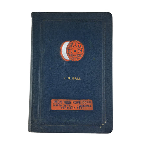 1939 Union Wire Rope Catalog C Price List Softcover Book