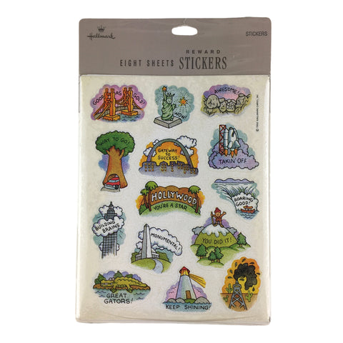 112 Vintage 1990s Hallmark School Reward Stickers Sealed Package