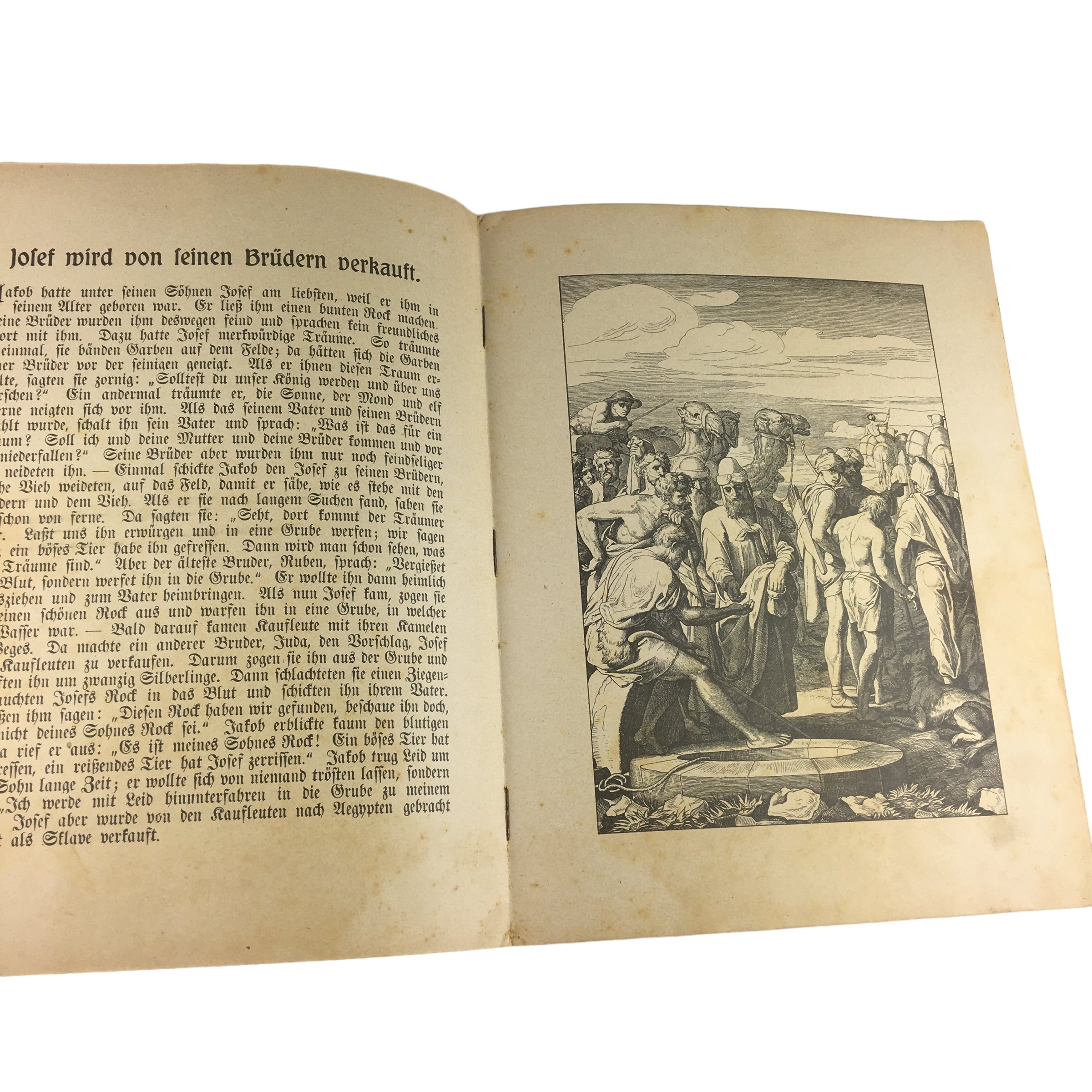 Vintage German Children’s Book Jacob and Joseph 1920s Religious Softcover
