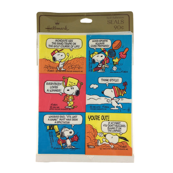 Hallmark Snoopy Self Adhesive Seals Package
