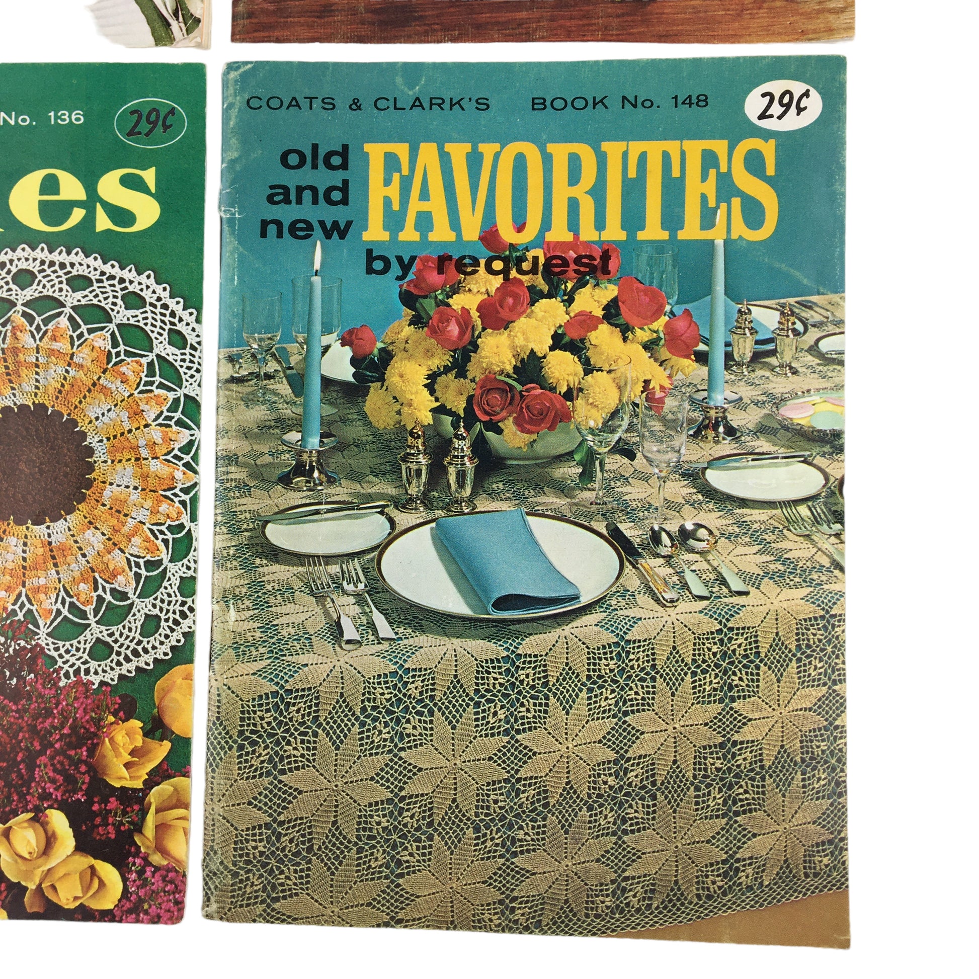 Vintage 1960s Coats and Clark’s Craft Book Lot Doilies Embroidery Patterns - Avid Vintage