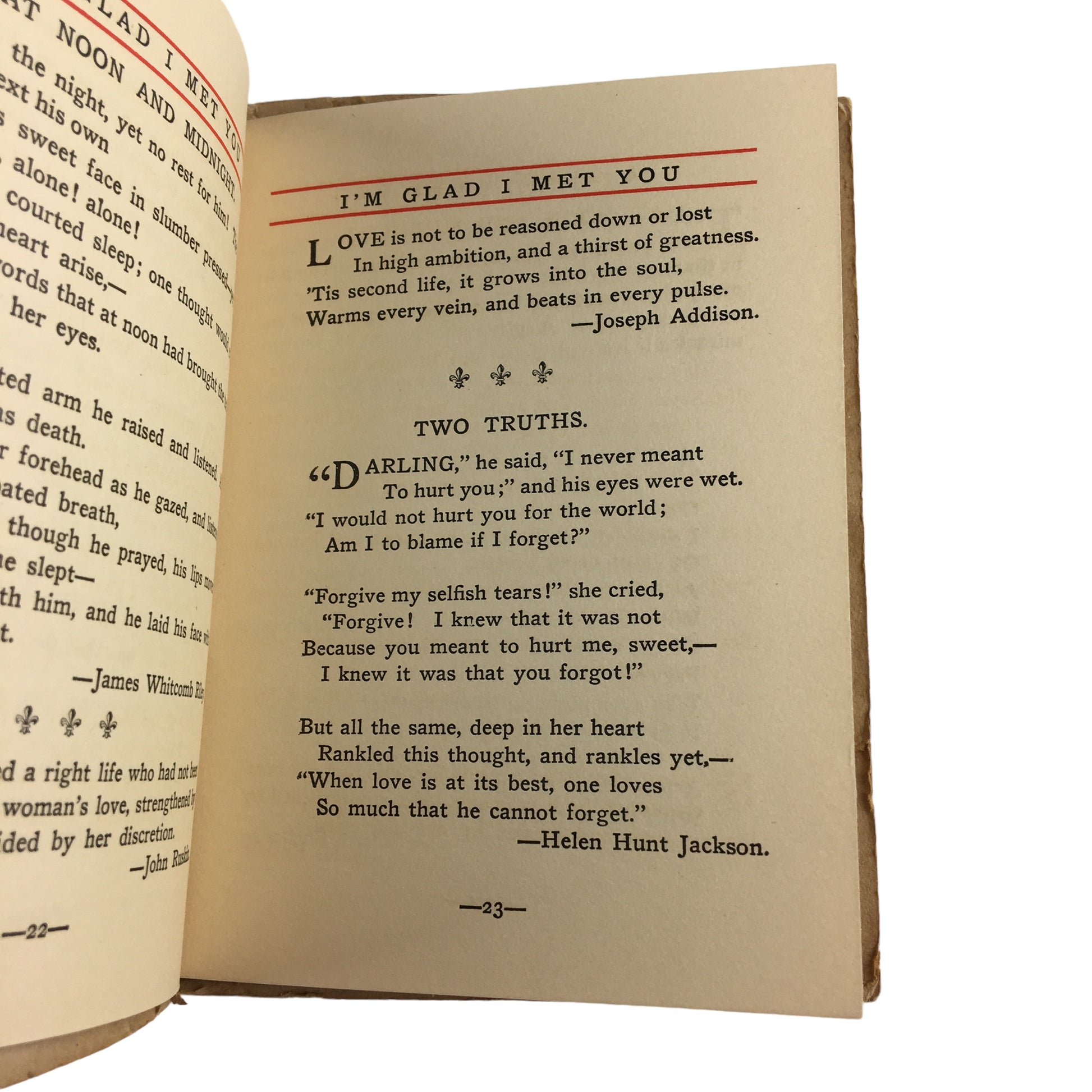 Antique Book I’m Glad I Met You 1913 Saalfield Publishing - Avid Vintage