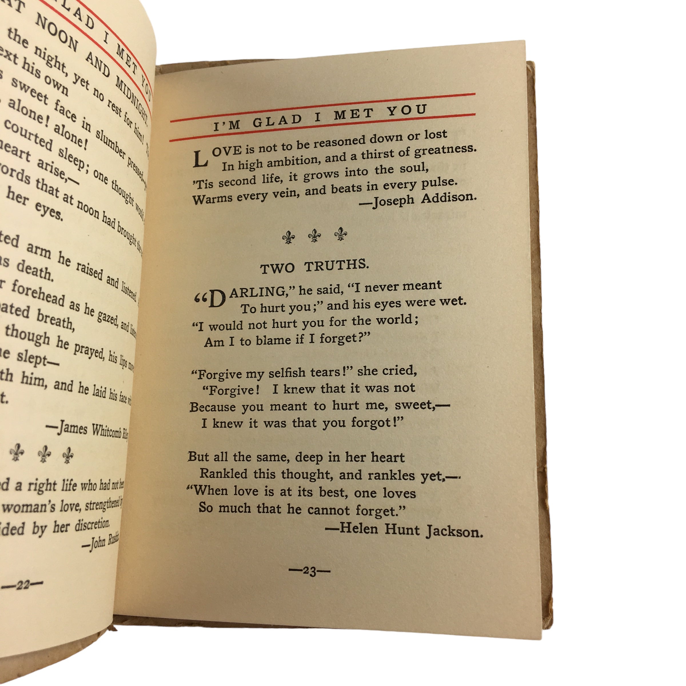 Antique Book I’m Glad I Met You 1913 Saalfield Publishing - Avid Vintage