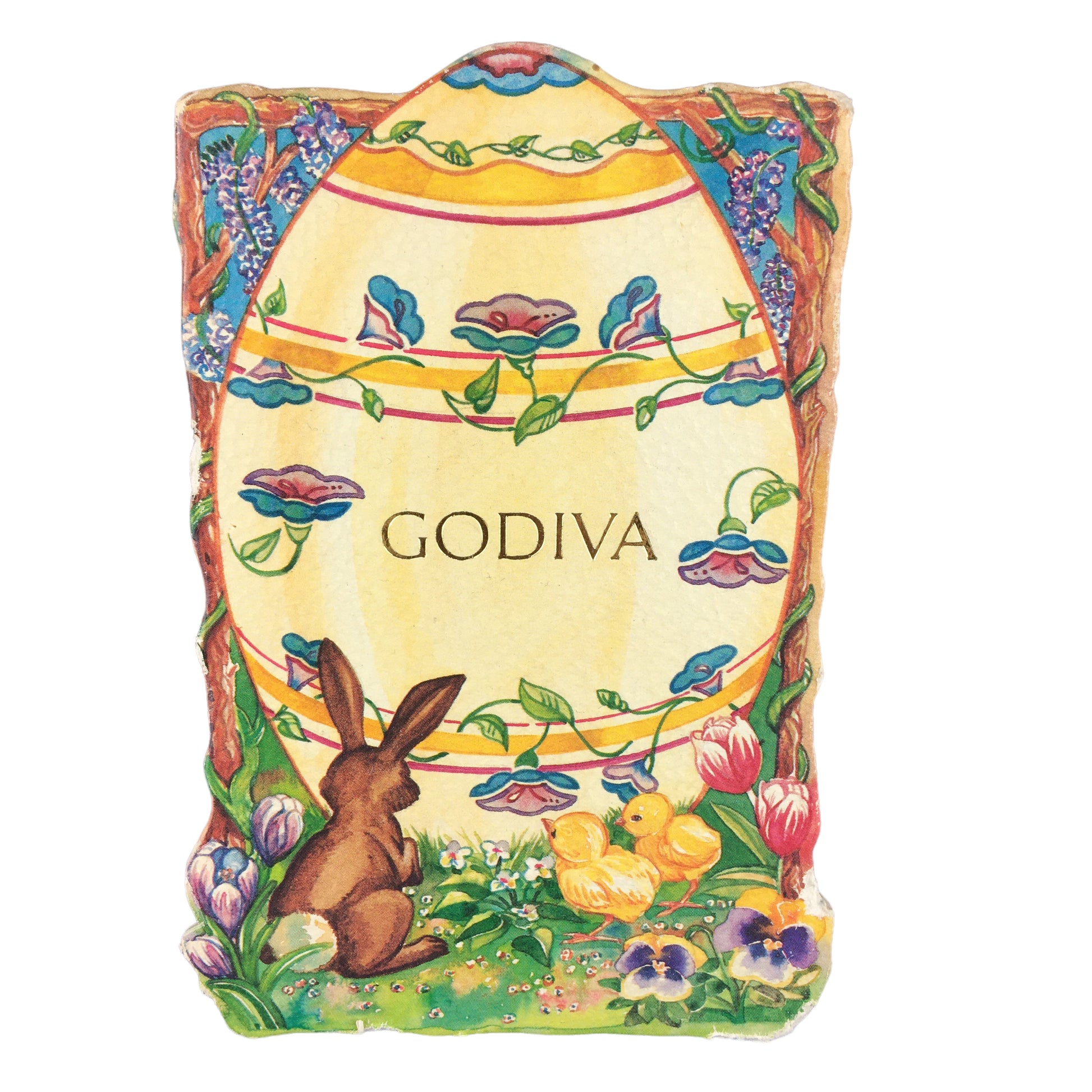 Vintage Godiva Easter Candy Box Cardboard - Avid Vintage