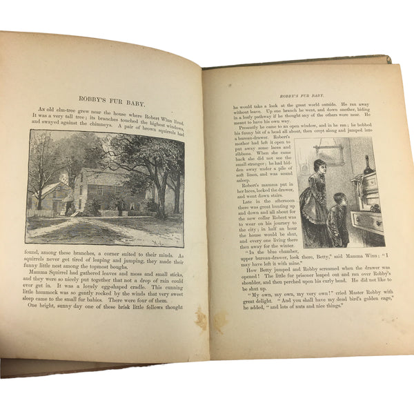 Antique Children's Book Crossing The Brook 1885 Dunham Hardcover