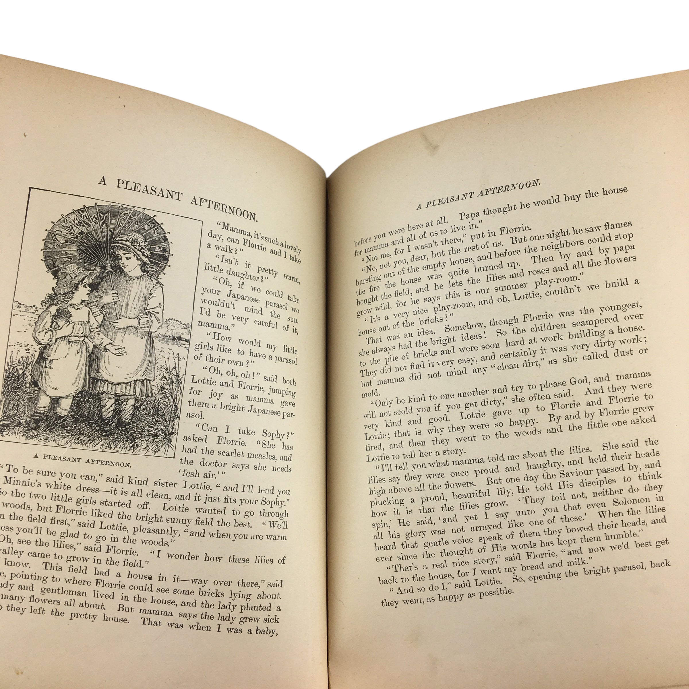 Antique Children's Book Crossing The Brook 1885 Dunham Hardcover