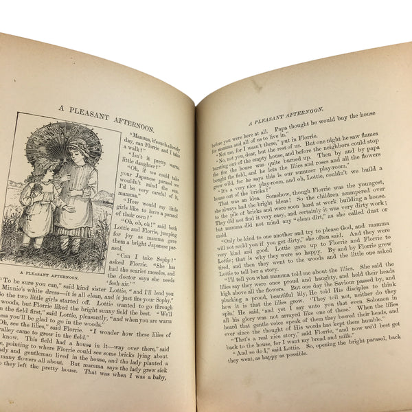 Antique Children's Book Crossing The Brook 1885 Dunham Hardcover