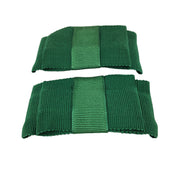 Vintage Green Grosgrain Ribbon Shoe Clips Embellishments - Avid Vintage
