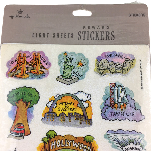 112 Vintage 1990s Hallmark School Reward Stickers Sealed Package