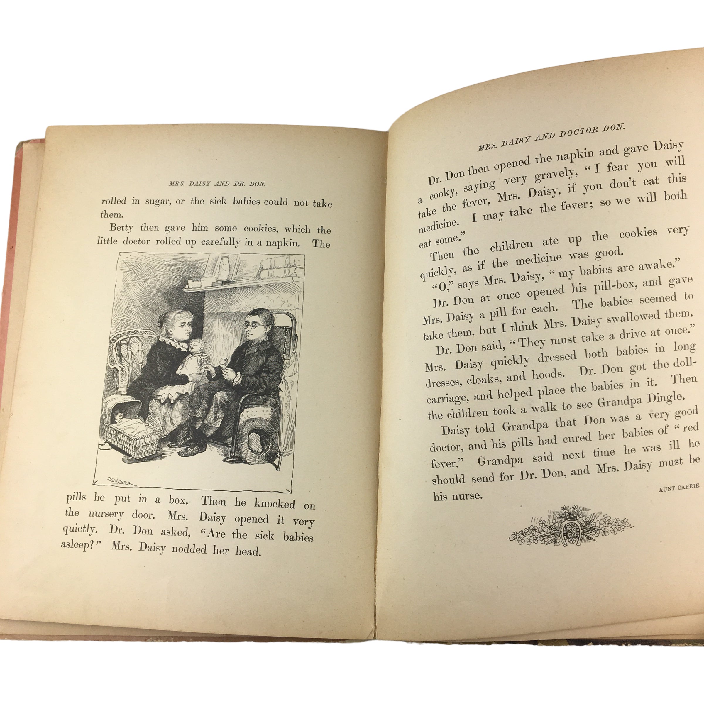 Antique Children's Book Crossing The Brook 1885 Dunham Hardcover