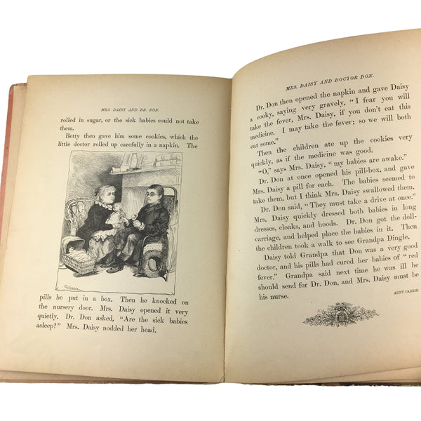 Antique Children's Book Crossing The Brook 1885 Dunham Hardcover