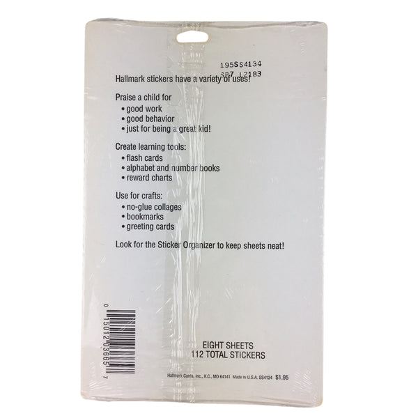 112 Vintage 1990s Hallmark School Reward Stickers Sealed Package