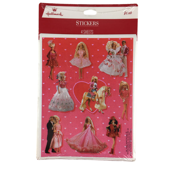 Vintage 1995 Hallmark Barbie Stickers Package