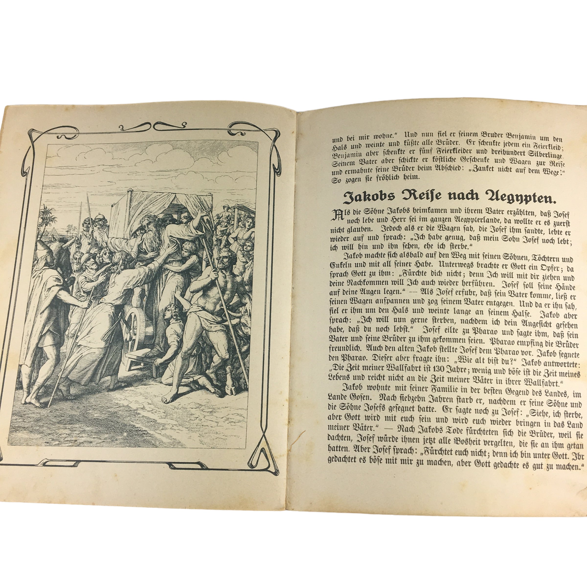 Vintage German Children’s Book Jacob and Joseph 1920s Religious Softcover