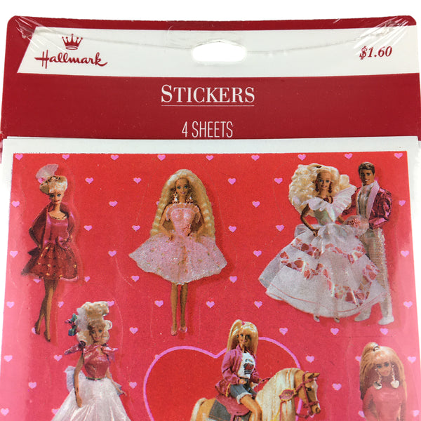 Vintage 1995 Hallmark Barbie Doll Stickers Sealed Package